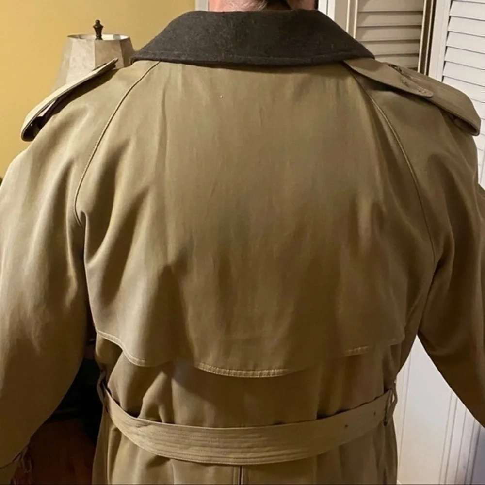 👩🏼‍💻💼🙋🏻‍♂️Joseph Abboud || Mens Trench Coat 42 Short - Picture 10 of 11